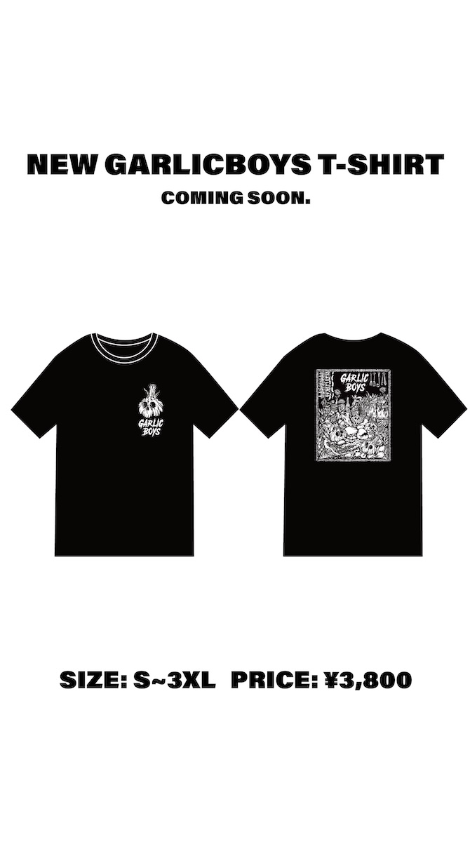 NEW GARLICBOYS MERCH DROPS AUGUST 29!